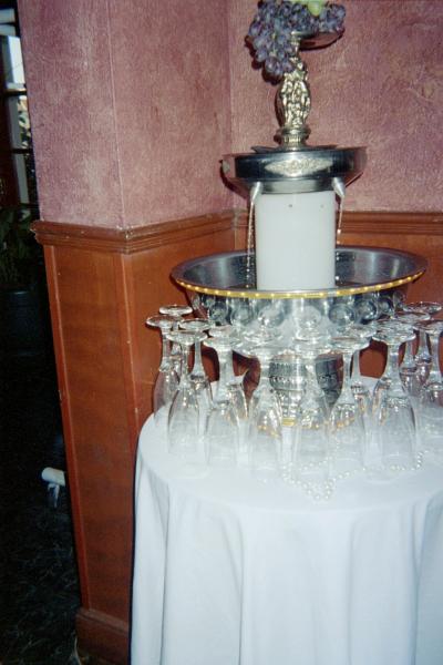 champagne fountain