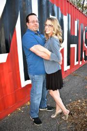 One of our favorite engagement photos in the city we both love!